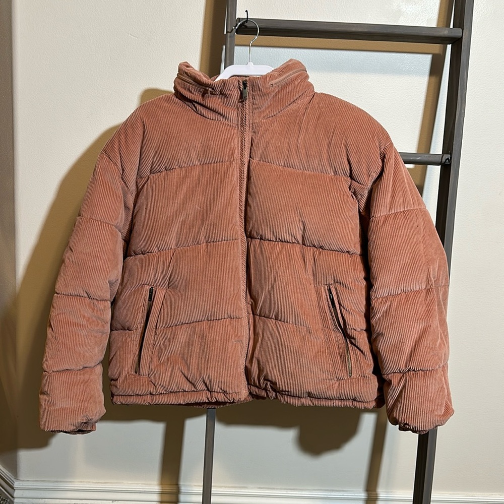 Pink corduroy coat